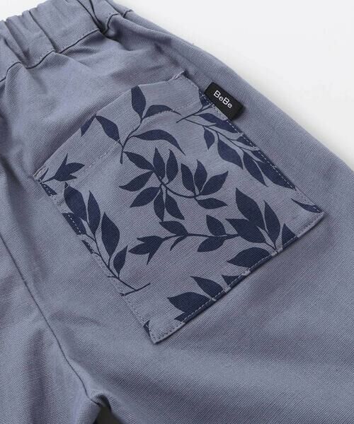 BeBe / べべ ショート・ハーフ・半端丈パンツ | スラブオックスリーフ柄ポケットハーフパンツ(90~150cm) | 詳細8