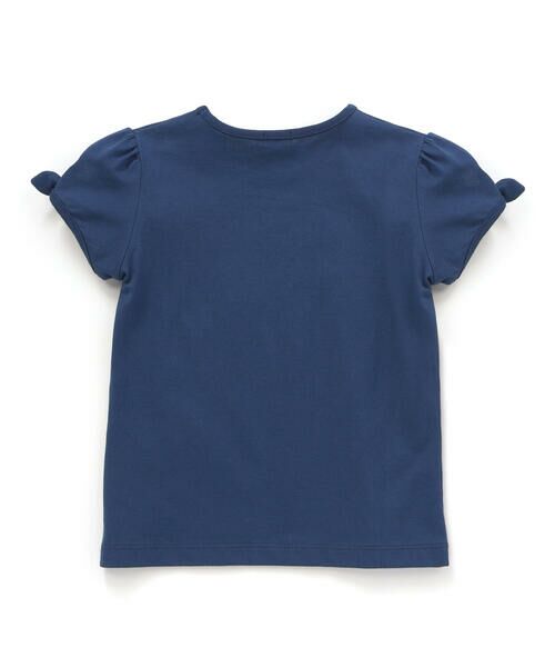 BeBe / べべ Tシャツ | 袖リボンフラワープリント天竺半袖Tシャツ(90~160cm) | 詳細7