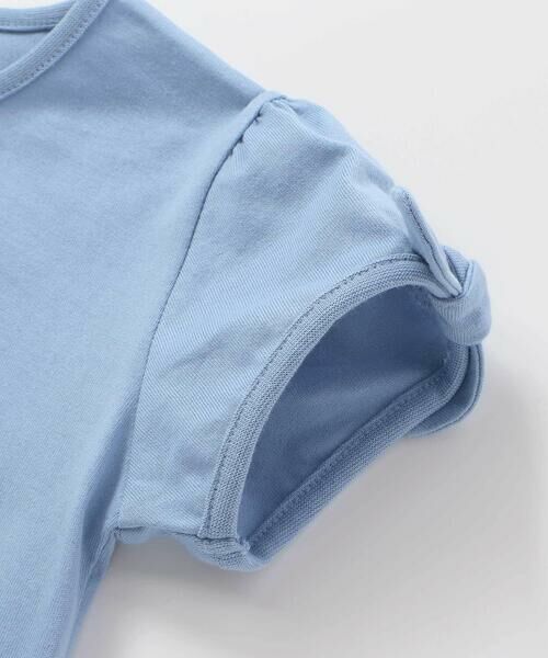 BeBe / べべ Tシャツ | 袖リボンフラワープリント天竺半袖Tシャツ(90~160cm) | 詳細13