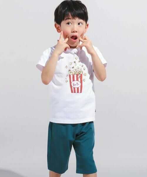 BeBe / べべ Tシャツ | 【WEB限定】ポップコーンプリント天竺半袖Tシャツ(100~140cm) | 詳細2