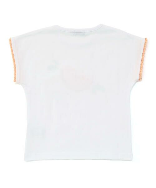 BeBe / べべ Tシャツ | 立体オレンジモチーフフリンジ半袖Tシャツ(90~150cm) | 詳細7