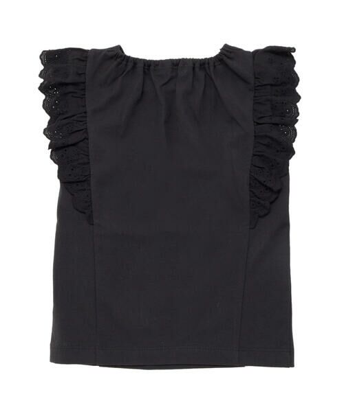 BeBe / べべ Tシャツ | 肩フリルレース天竺ノースリーブTシャツ(90~150cm) | 詳細7