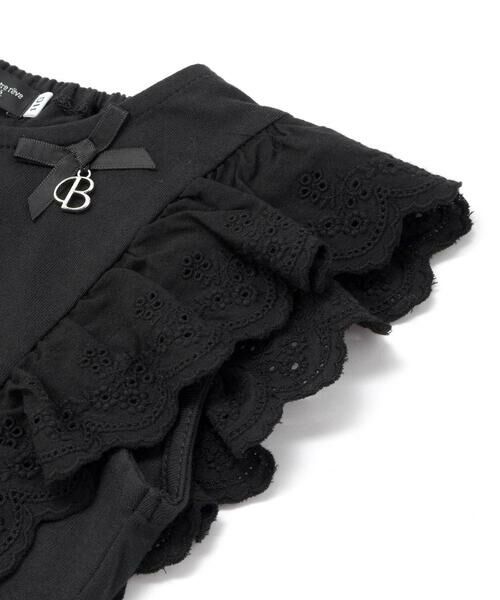 BeBe / べべ Tシャツ | 肩フリルレース天竺ノースリーブTシャツ(90~150cm) | 詳細8