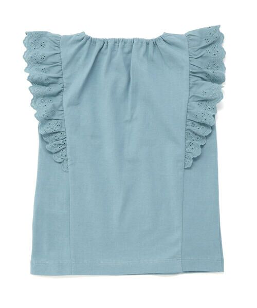 BeBe / べべ Tシャツ | 肩フリルレース天竺ノースリーブTシャツ(90~150cm) | 詳細10
