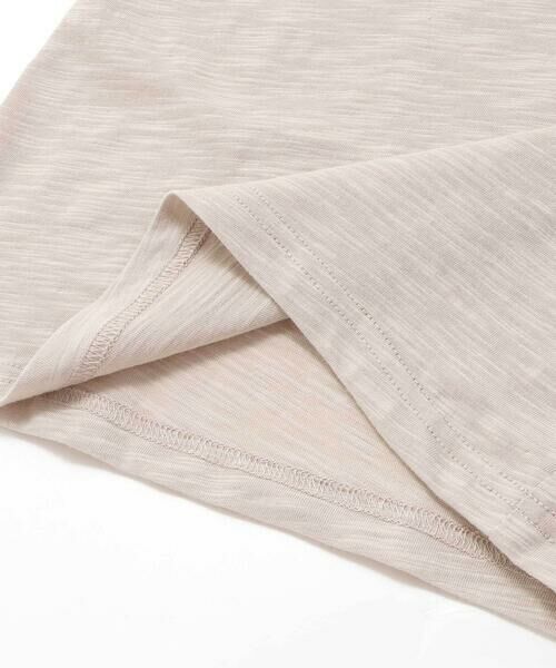 BeBe / べべ Tシャツ | ストライプテープロゴバックネームスラブ天竺半袖Tシャツ(90~150cm) | 詳細14