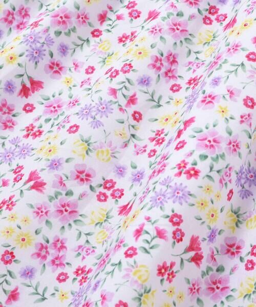 BeBe / べべ ミニ丈・ひざ丈ワンピース | 【お揃い】シャンドゥフルールプリントローン天竺切り替えワンピース(80~150cm) | 詳細10