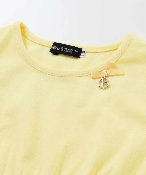 BeBe / べべ ミニ丈・ひざ丈ワンピース | 【お揃い】シャンドゥフルールプリントローン天竺切り替えワンピース(80~150cm) | 詳細13