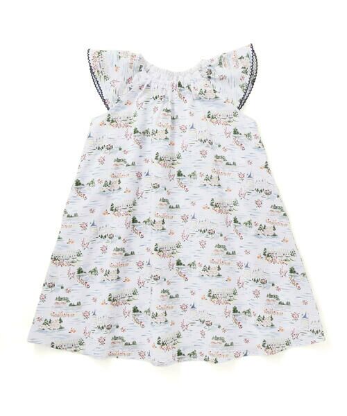 BeBe / べべ ミニ丈・ひざ丈ワンピース | 【お揃い】ブローニュプリントローンフレアワンピース(80~150cm) | 詳細5