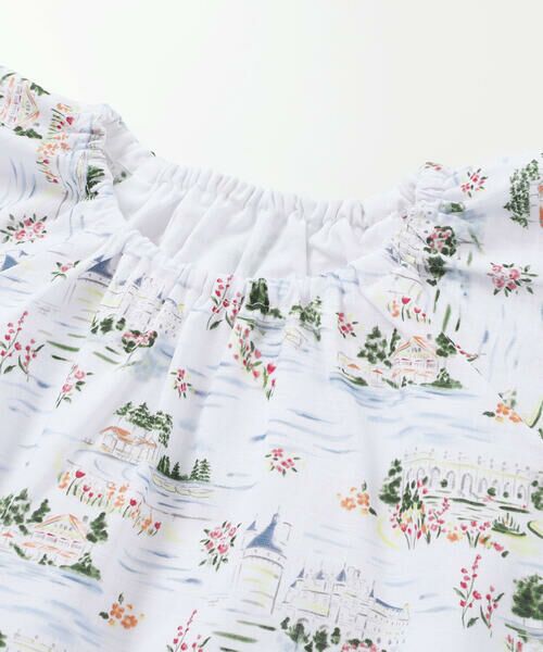 BeBe / べべ ミニ丈・ひざ丈ワンピース | 【お揃い】ブローニュプリントローンフレアワンピース(80~150cm) | 詳細7