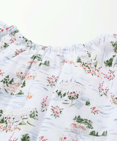 BeBe / べべ ミニ丈・ひざ丈ワンピース | 【お揃い】ブローニュプリントローンフレアワンピース(80~150cm) | 詳細9