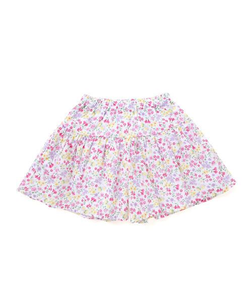 BeBe / べべ ショート・ハーフ・半端丈パンツ | 【お揃い】シャンドゥフルールプリントローンキュロットパンツ(90~150cm) | 詳細5