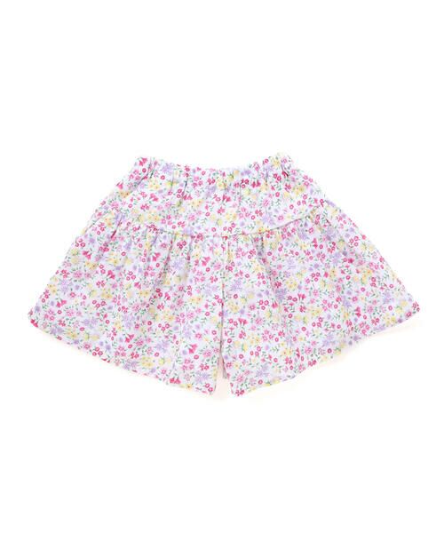 BeBe / べべ ショート・ハーフ・半端丈パンツ | 【お揃い】シャンドゥフルールプリントローンキュロットパンツ(90~150cm) | 詳細6