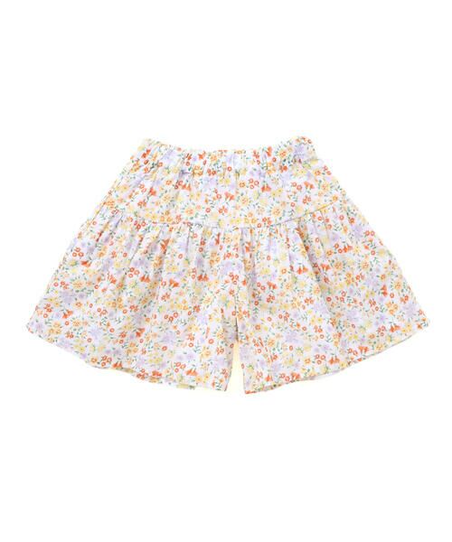 BeBe/べべ 【お揃い】シャンドゥフルールプリントローンキュロットパンツ(90~150cm) イエロー系 110cm BeBe/べべ 【お揃い】シャンドゥフルールプリントローンキュロットパンツ(90~150cm) イエロー系 110cm