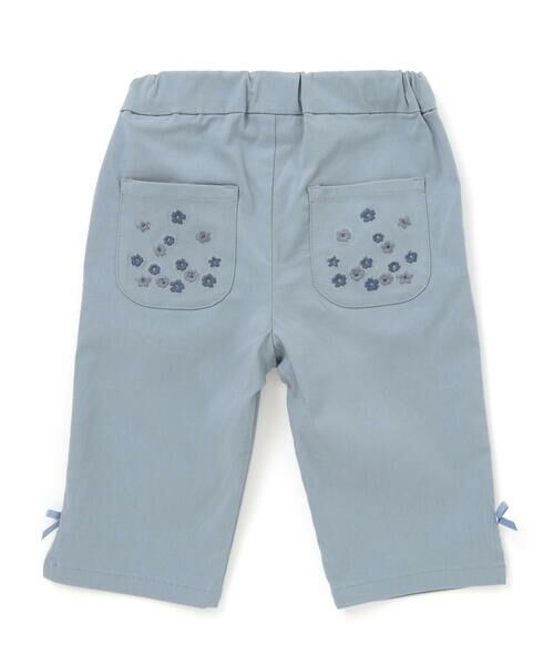 BeBe / べべ ショート・ハーフ・半端丈パンツ | フラワー刺しゅうポケットストレッチウェザーカプリパンツ(90~160cm) | 詳細14