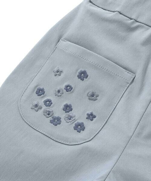 BeBe / べべ ショート・ハーフ・半端丈パンツ | フラワー刺しゅうポケットストレッチウェザーカプリパンツ(90~160cm) | 詳細17