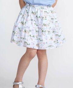 BeBe / べべ ショート・ハーフ・半端丈パンツ | 【お揃い】ブローニュプリントローンメロウフリルキュロットパンツ(90~150cm)