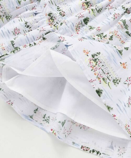 BeBe / べべ ショート・ハーフ・半端丈パンツ | 【お揃い】ブローニュプリントローンメロウフリルキュロットパンツ(90~150cm) | 詳細10