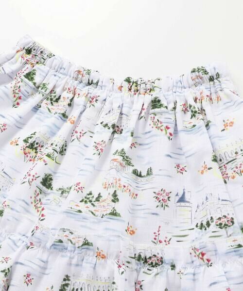 BeBe / べべ ショート・ハーフ・半端丈パンツ | 【お揃い】ブローニュプリントローンメロウフリルキュロットパンツ(90~150cm) | 詳細8