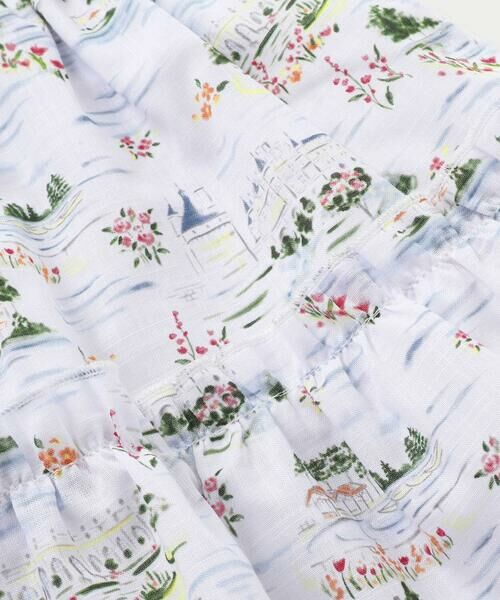 BeBe / べべ ショート・ハーフ・半端丈パンツ | 【お揃い】ブローニュプリントローンメロウフリルキュロットパンツ(90~150cm) | 詳細9