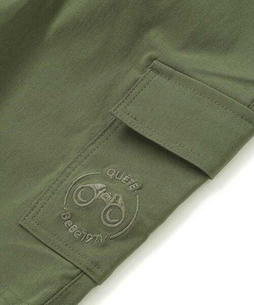 BeBe / べべ ショート・ハーフ・半端丈パンツ | ストレッチウェザーグラス刺しゅうカーゴハーフパンツ(90~160cm) | 詳細6