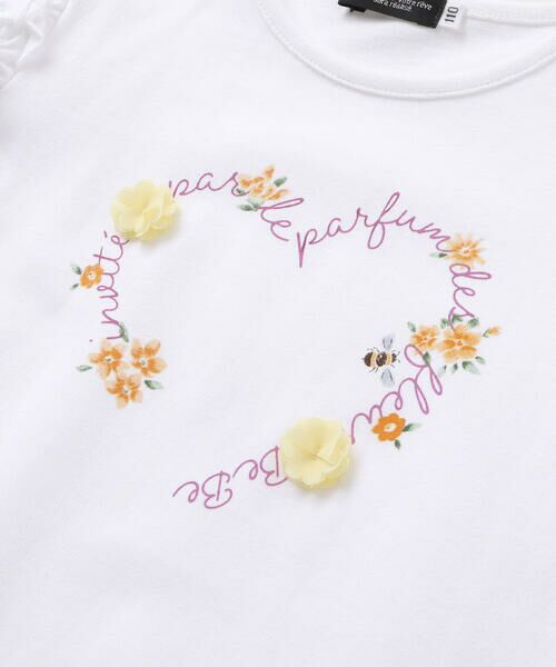 BeBe / べべ Tシャツ | クロンドフルール天竺フリルパフスリーブTシャツ(90~150cm) | 詳細7