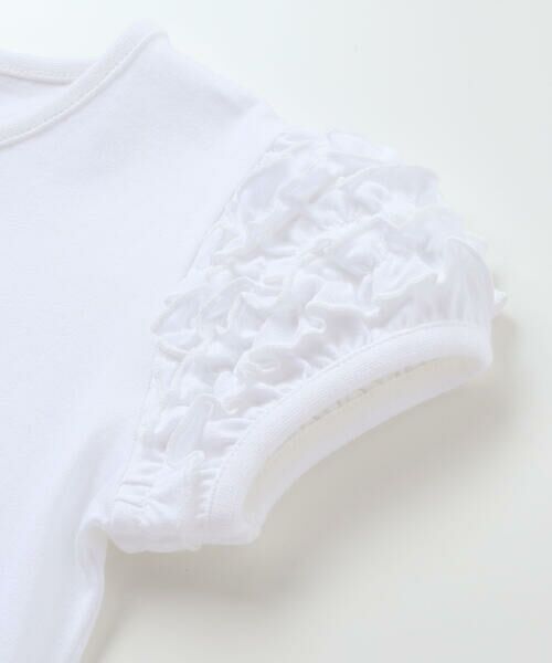 BeBe / べべ Tシャツ | クロンドフルール天竺フリルパフスリーブTシャツ(90~150cm) | 詳細9