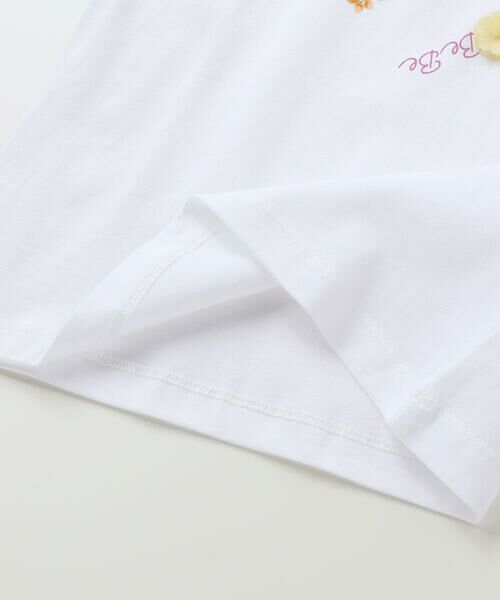 BeBe / べべ Tシャツ | クロンドフルール天竺フリルパフスリーブTシャツ(90~150cm) | 詳細10