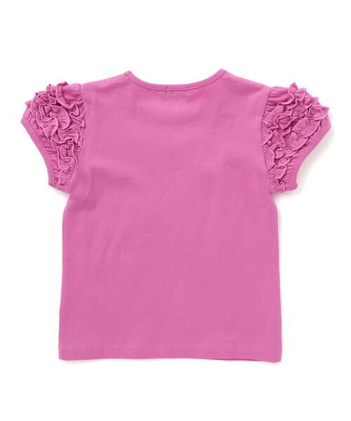 BeBe / べべ Tシャツ | クロンドフルール天竺フリルパフスリーブTシャツ(90~150cm) | 詳細20