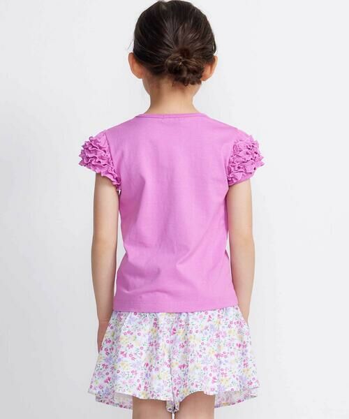 BeBe / べべ Tシャツ | クロンドフルール天竺フリルパフスリーブTシャツ(90~150cm) | 詳細14