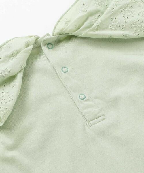 BeBe / べべ Tシャツ | スカラップレースフリルカラー天竺ノースリーブTシャツ(90~150cm) | 詳細6