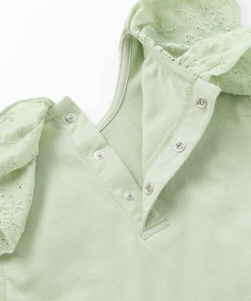 BeBe / べべ Tシャツ | スカラップレースフリルカラー天竺ノースリーブTシャツ(90~150cm) | 詳細7