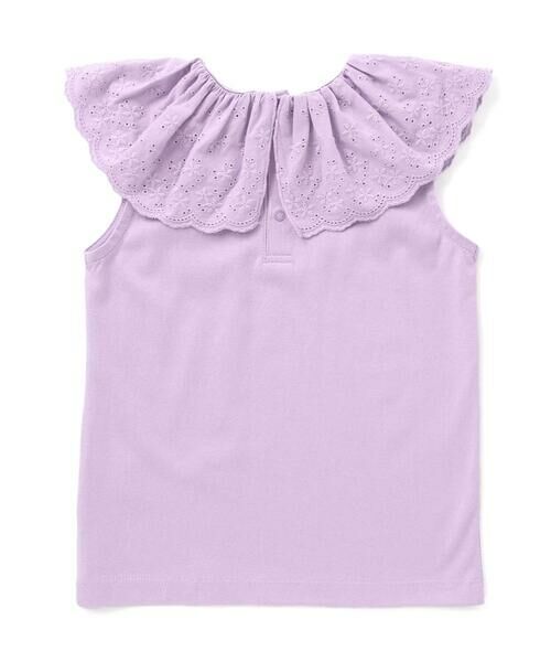 BeBe / べべ Tシャツ | スカラップレースフリルカラー天竺ノースリーブTシャツ(90~150cm) | 詳細19