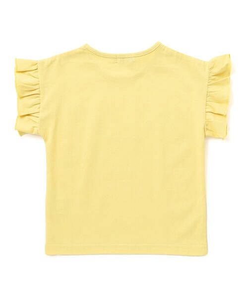 BeBe / べべ Tシャツ | ちょうちょモチーフFLEURロゴ天竺フリル袖Tシャツ(90~160cm) | 詳細11