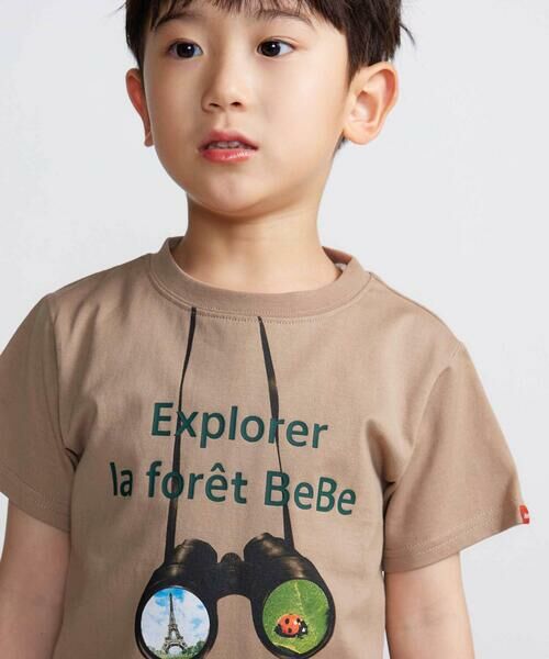 BeBe / べべ Tシャツ | 双眼鏡立体ラバープリント天竺半袖Tシャツ(90~140cm) | 詳細3