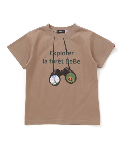 BeBe / べべ Tシャツ | 双眼鏡立体ラバープリント天竺半袖Tシャツ(90~140cm) | 詳細4