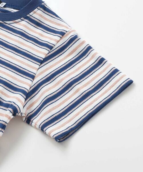 BeBe / べべ Tシャツ | 自転車プリントマルチボーダー天竺半袖Tシャツ(90~160cm) | 詳細5