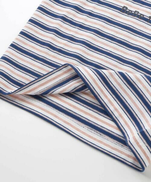 BeBe / べべ Tシャツ | 自転車プリントマルチボーダー天竺半袖Tシャツ(90~160cm) | 詳細6