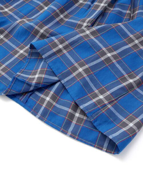 BeBe / べべ ミニ丈・ひざ丈ワンピース | 【お揃い】【神戸タータン×BeBe】チェックダブルボタンフリル袖ワンピース(90~150cm) | 詳細13