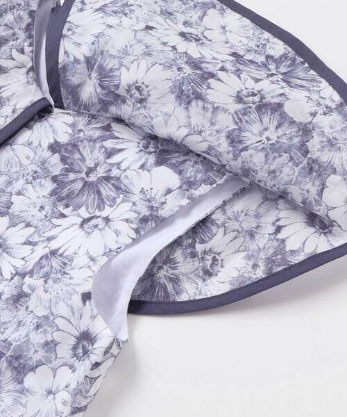 BeBe / べべ ミニ丈・ひざ丈ワンピース | 【カバリエレ・アズーロ】ローンフローラルプリントフリルカラーワンピース(90~140cm) | 詳細3