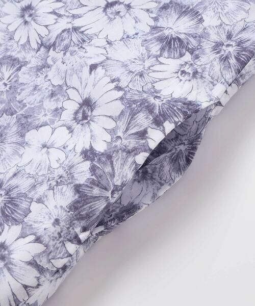 BeBe / べべ ミニ丈・ひざ丈ワンピース | 【カバリエレ・アズーロ】ローンフローラルプリントフリルカラーワンピース(90~140cm) | 詳細4