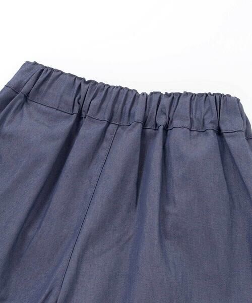 BeBe / べべ ショート・ハーフ・半端丈パンツ | カラーデニムサイドボタンプリーツスカパン(90~150cm) | 詳細11