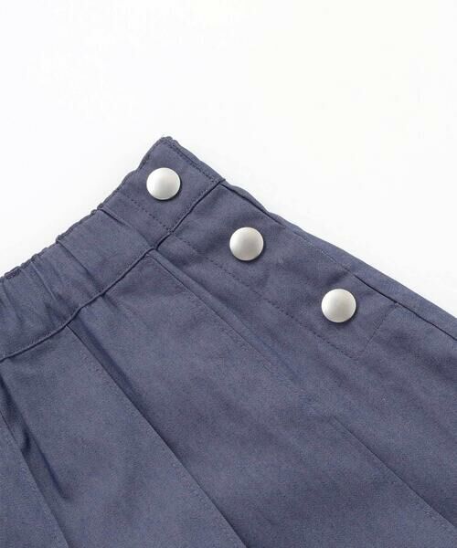 BeBe / べべ ショート・ハーフ・半端丈パンツ | カラーデニムサイドボタンプリーツスカパン(90~150cm) | 詳細12