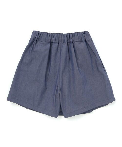 BeBe / べべ ショート・ハーフ・半端丈パンツ | カラーデニムサイドボタンプリーツスカパン(90~150cm) | 詳細9