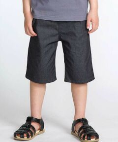 BeBe / べべ デニムパンツ | カラーデニムポイントロゴハーフパンツ(90~150cm)