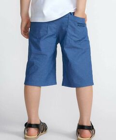 BeBe / べべ デニムパンツ | カラーデニムポイントロゴハーフパンツ(90~150cm)