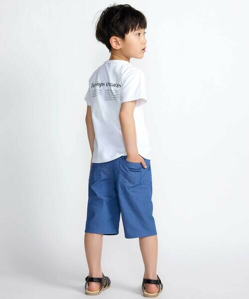 BeBe / べべ デニムパンツ | カラーデニムポイントロゴハーフパンツ(90~150cm) | 詳細13