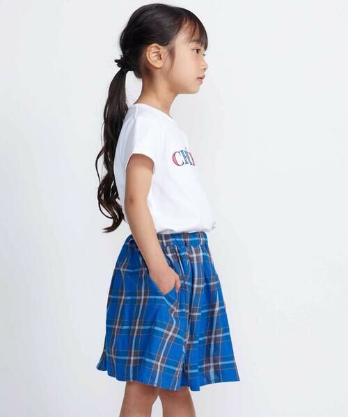 BeBe / べべ ミニ・ひざ丈スカート | 【お揃い】【神戸タータン×BeBe】チェックギャザーインナーパンツ付きスカート(90~160cm) | 詳細4