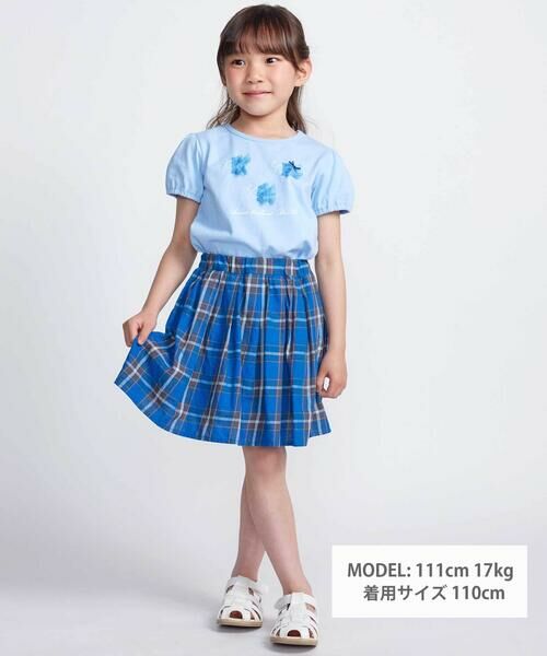 BeBe / べべ ミニ・ひざ丈スカート | 【お揃い】【神戸タータン×BeBe】チェックギャザーインナーパンツ付きスカート(90~160cm) | 詳細5