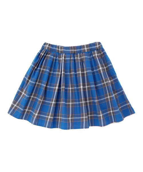 BeBe / べべ ミニ・ひざ丈スカート | 【お揃い】【神戸タータン×BeBe】チェックギャザーインナーパンツ付きスカート(90~160cm) | 詳細7