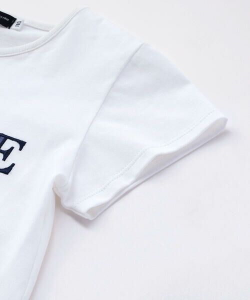 BeBe / べべ Tシャツ | 【お揃い】【神戸タータン×BeBe】ロゴパッチ刺しゅう半袖Tシャツ(90~160cm) | 詳細11